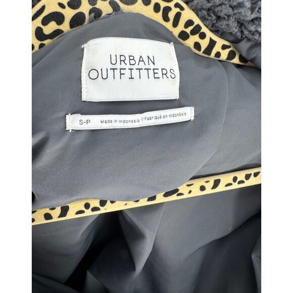 UO Willow Fuzzy Blue Drawstring Teddy Jacket - Picture 7 of 8